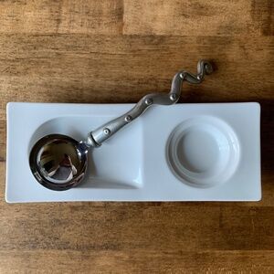 Fortessa "Fortaluxe" Porcelain Spoon Rest or Appetizer Plate | Germany